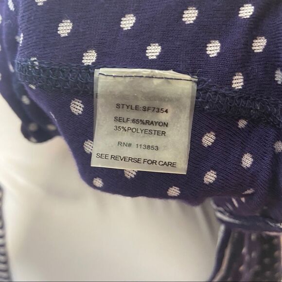 Market & Spruce Stitch Fix blue white open cardi - Picture 9 of 10